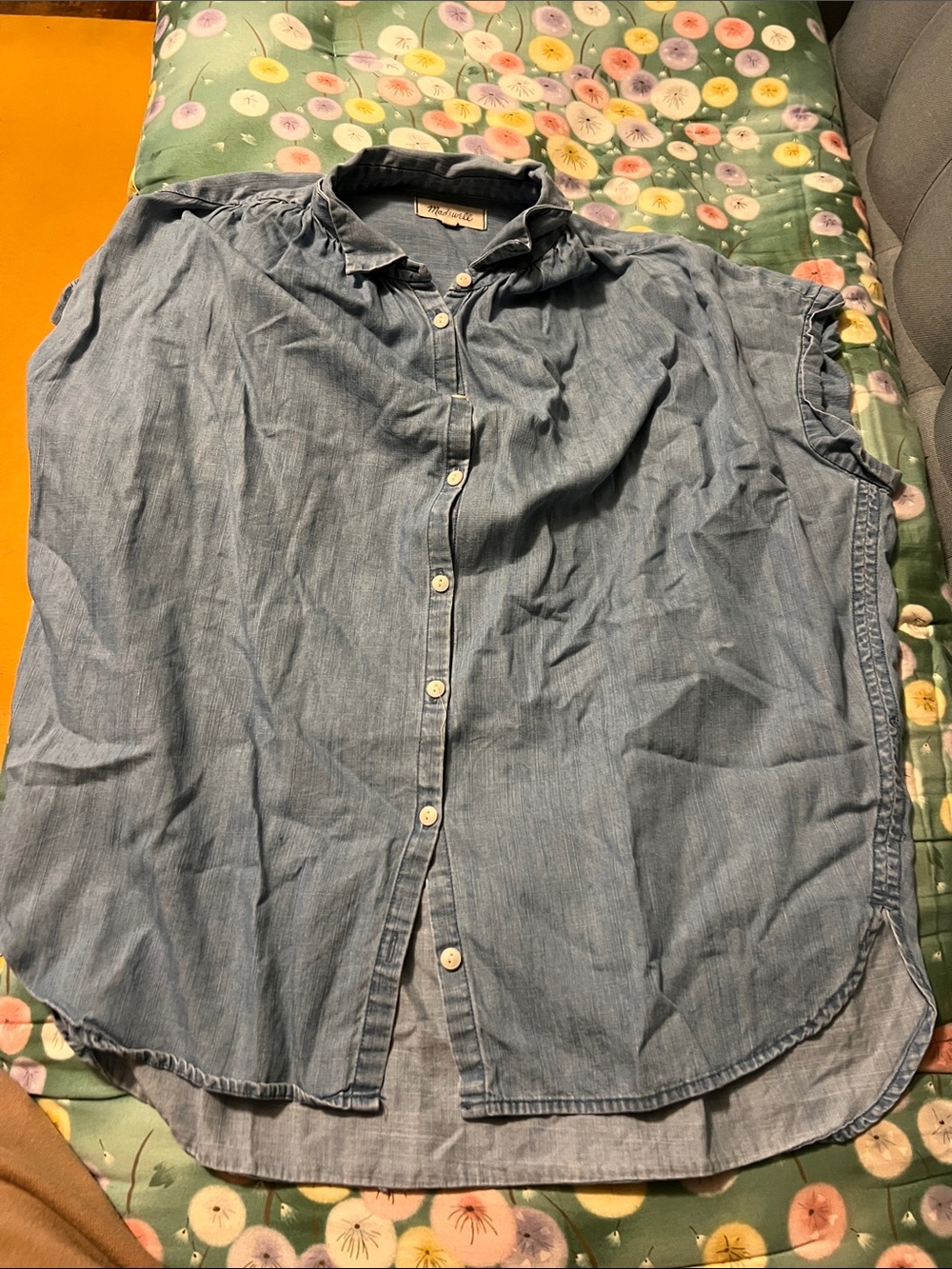 Lightwash Chambray Button-Up Shirt